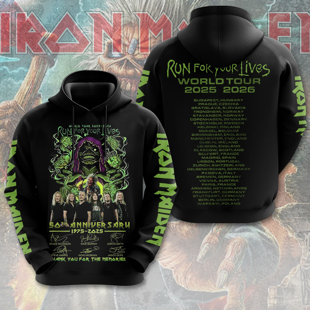 Iron Maiden Music Rock 3D Hoodie