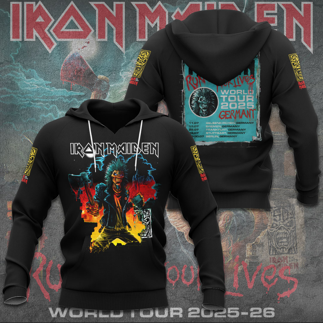 Iron Maiden Riffing Hoodie