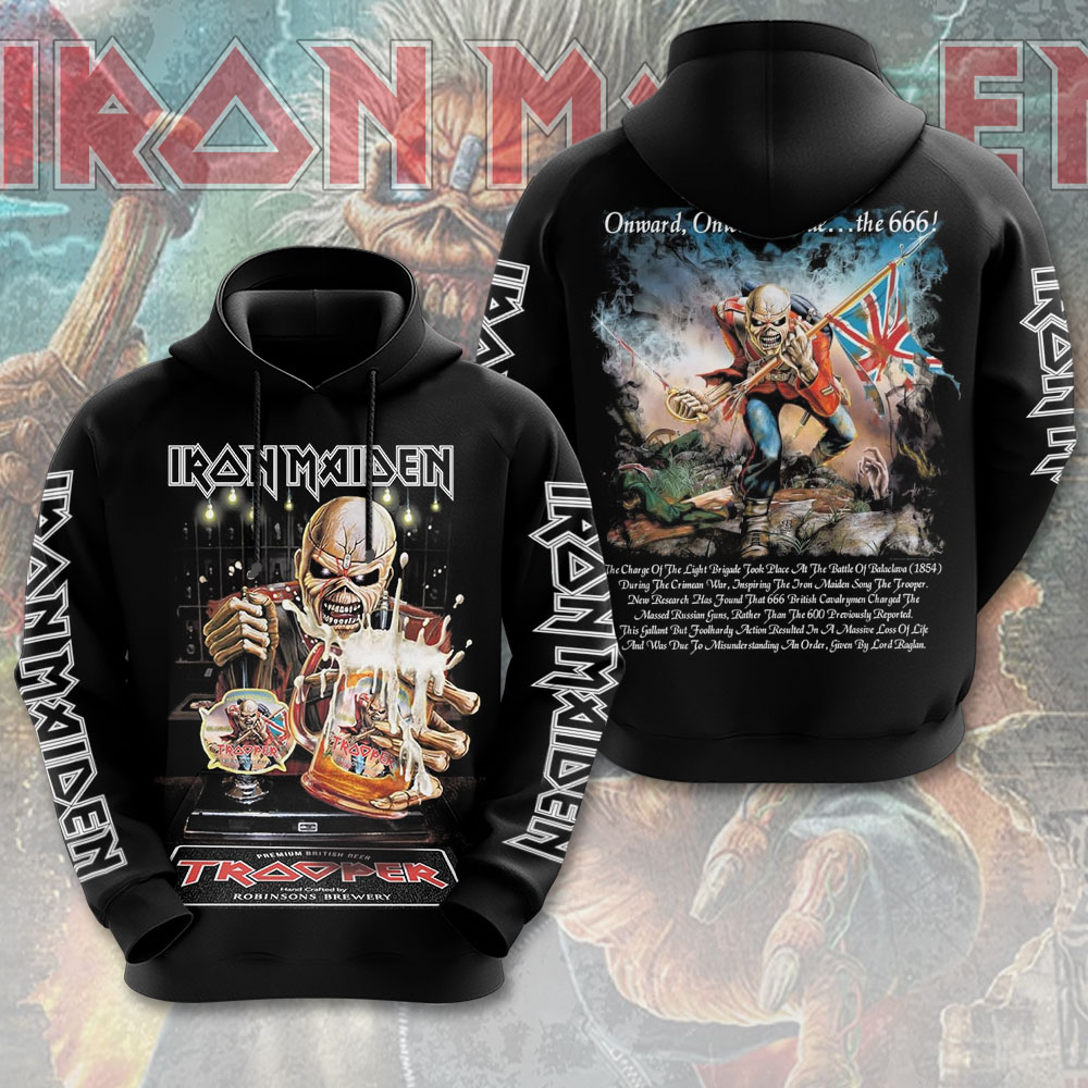 Iron Maiden Tour Badge Hoodie