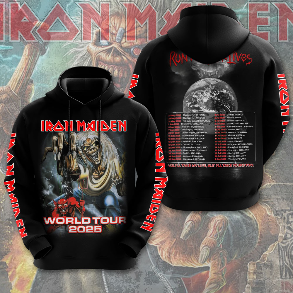 Iron Maiden Iron Maiden Logo 3D Hoodie