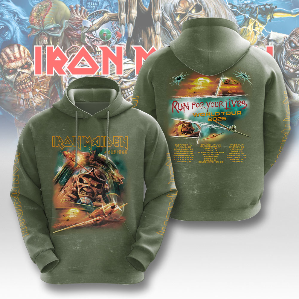 Iron Maiden Retro 3D Hoodie
