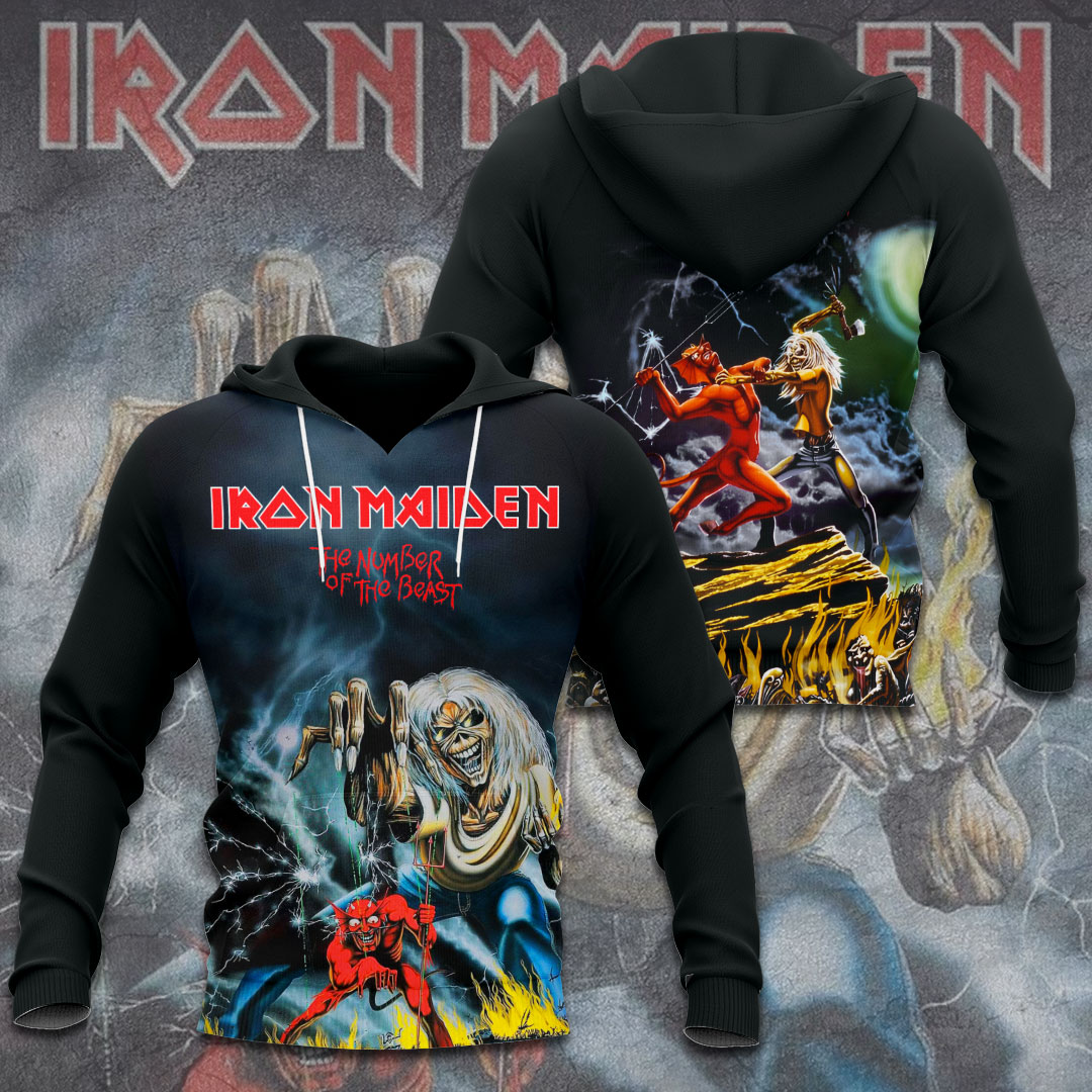 Iron Maiden Fright Night 3D Hoodie