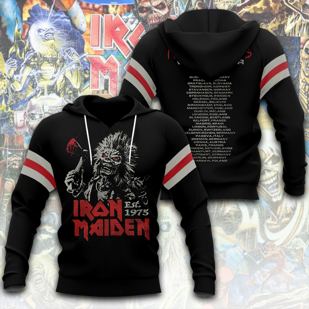 Iron Maiden Hallowed Be Thy Name 3D Hoodie