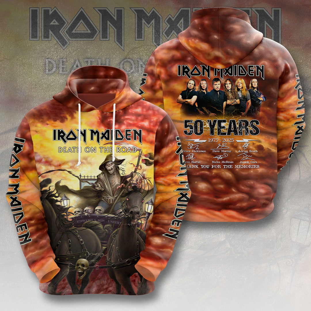 Iron Maiden Retro 60 Years Hoodie