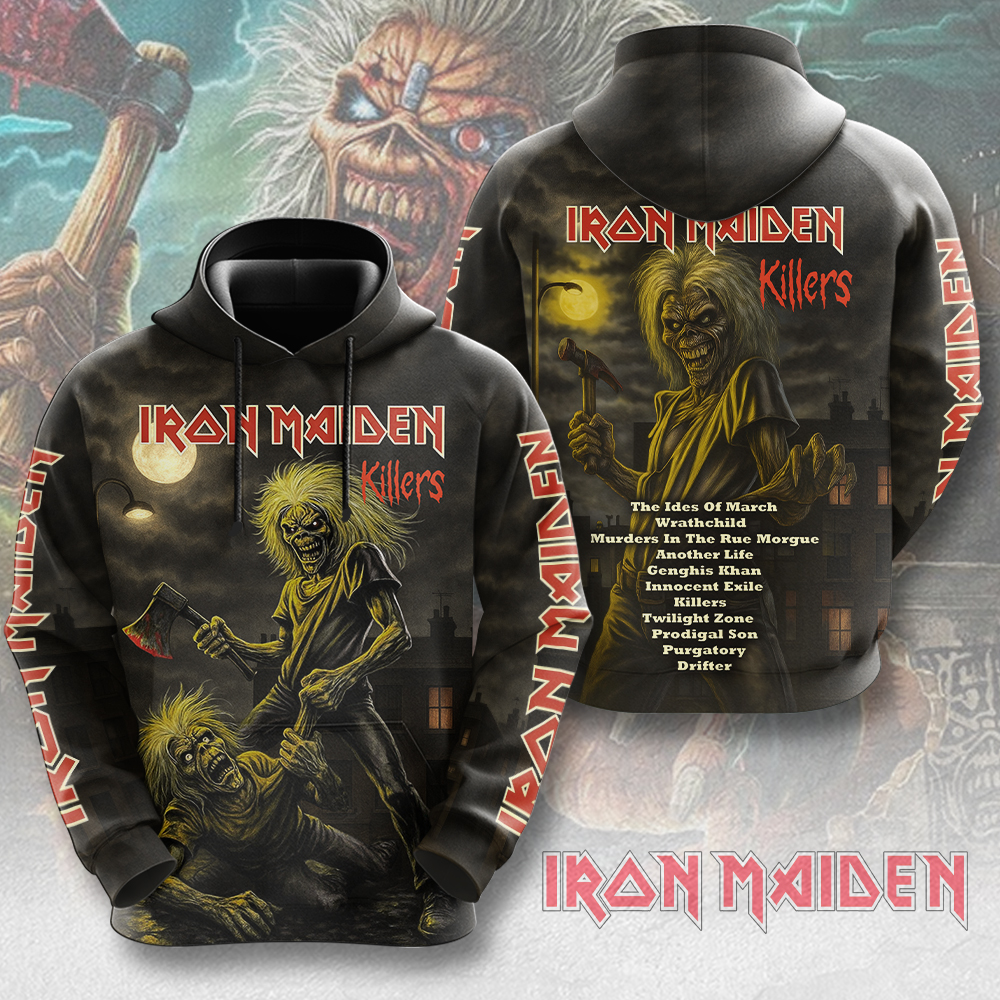 Iron Maiden Fear Of The Dark 3D Hoodie