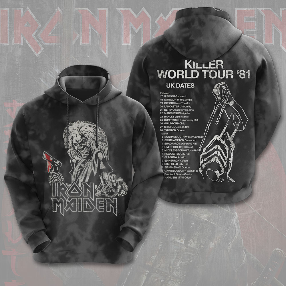 Iron Maiden No Prayer For The Dying 3D Hoodie