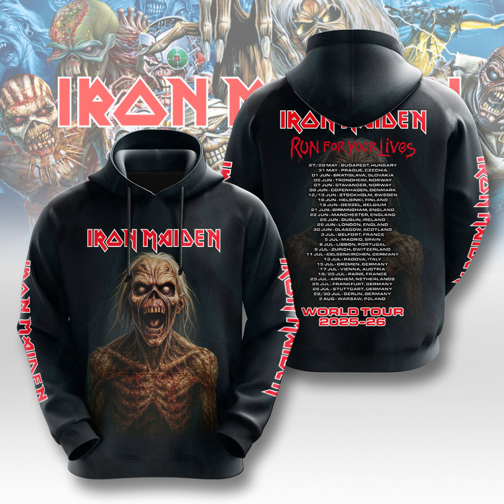 Iron Maiden Somewhere In Time 3D Hoodie