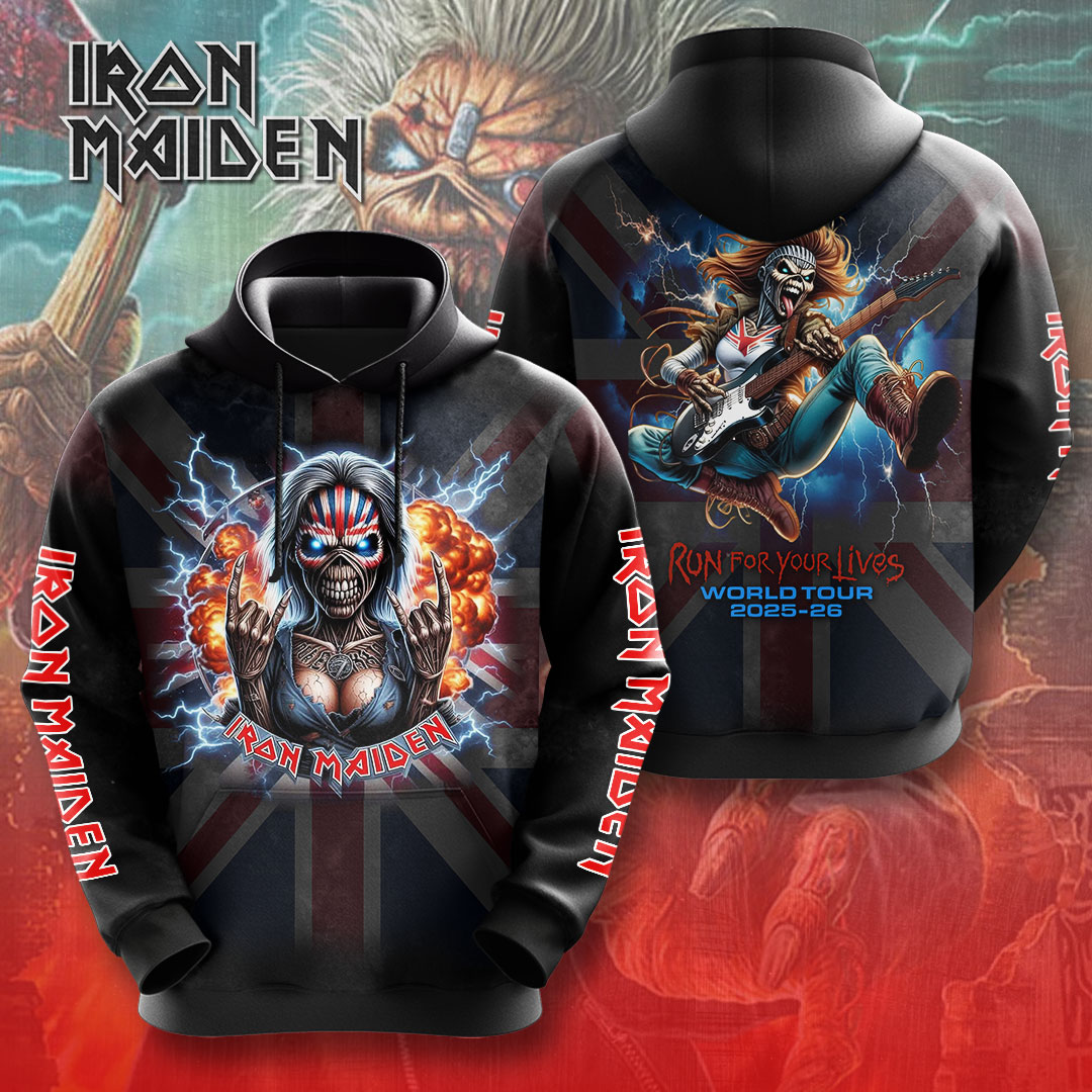 Iron Maiden 90S Metal 3D Hoodie