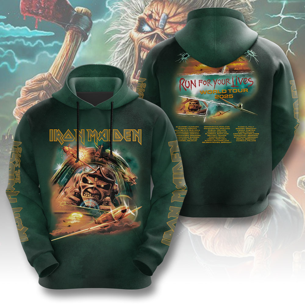 Iron Maiden Eddie Skull 3D Hoodie