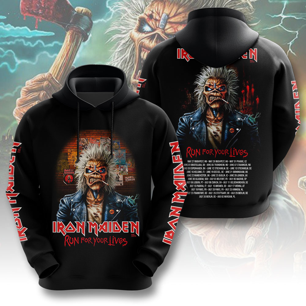 Iron Maiden Album Art 3D Hoodie