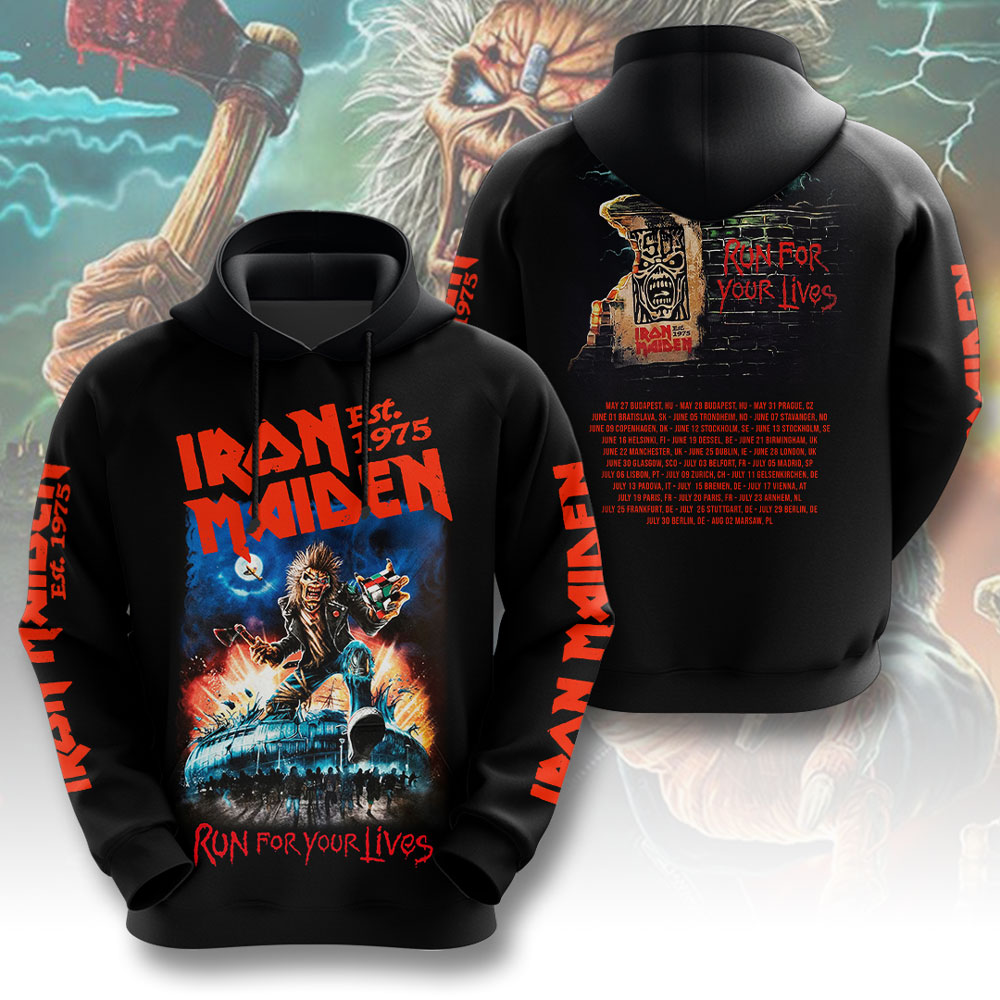 Iron Maiden Eddie War 3D Hoodie
