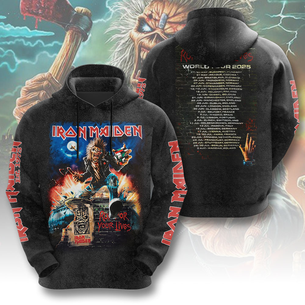 Iron Maiden British Metal 3D Hoodie