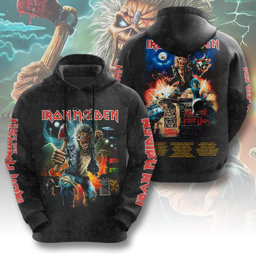 Iron Maiden Nwobhm 3D Hoodie