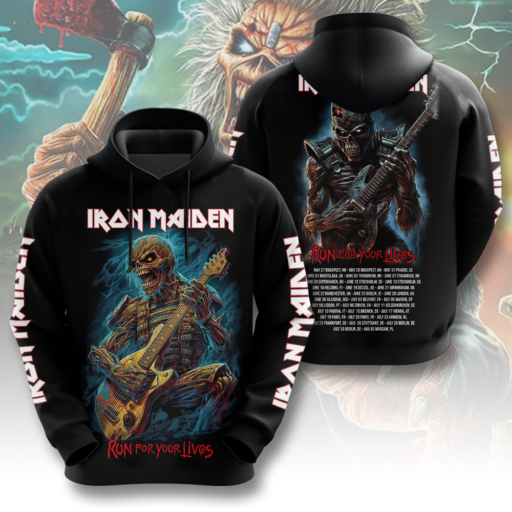 Iron Maiden Album Cover 3D Hoodie