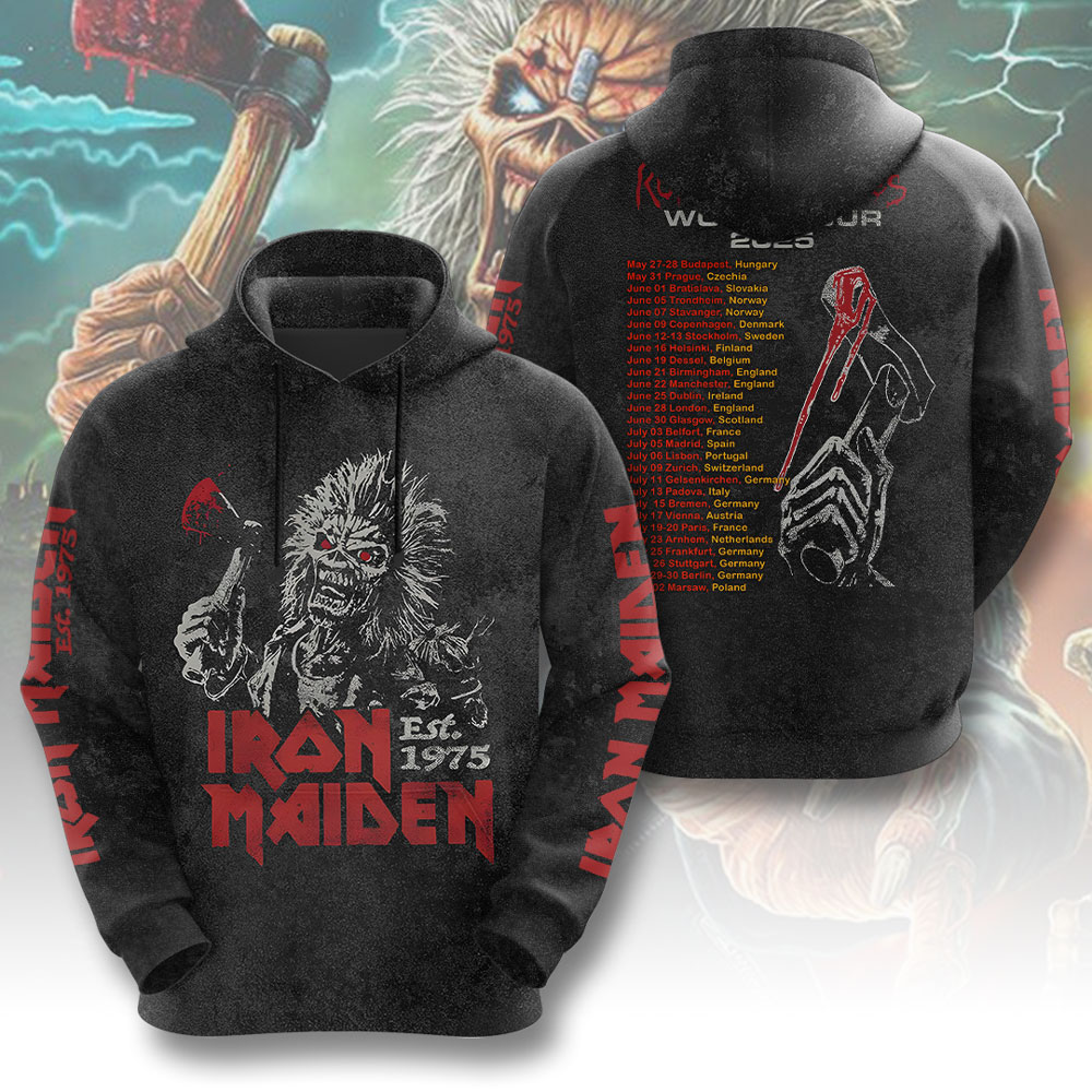 Iron Maiden Metal Gods 3D Hoodie