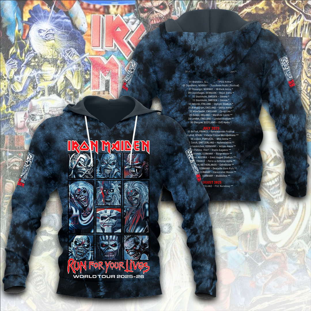 Iron Maiden Eddie Zombie 3D Hoodie