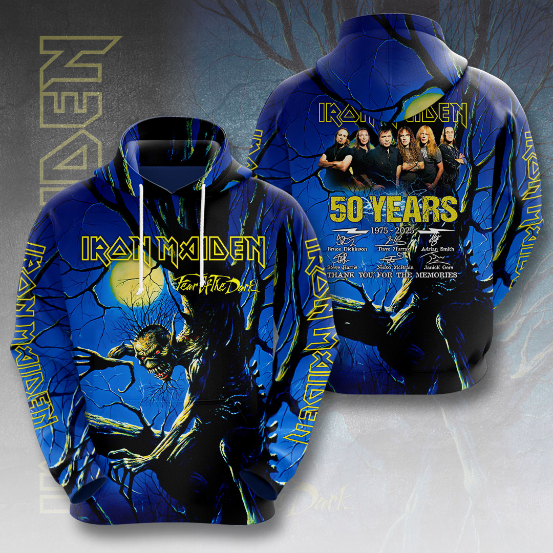 Iron Maiden Rock Merch 3D Hoodie