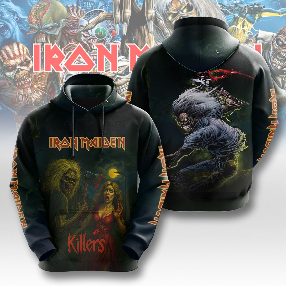 Iron Maiden Guitar Solos 3D Hoodie