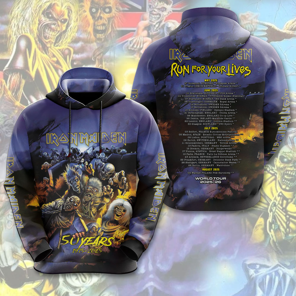 Iron Maiden Design 3D Hoodie