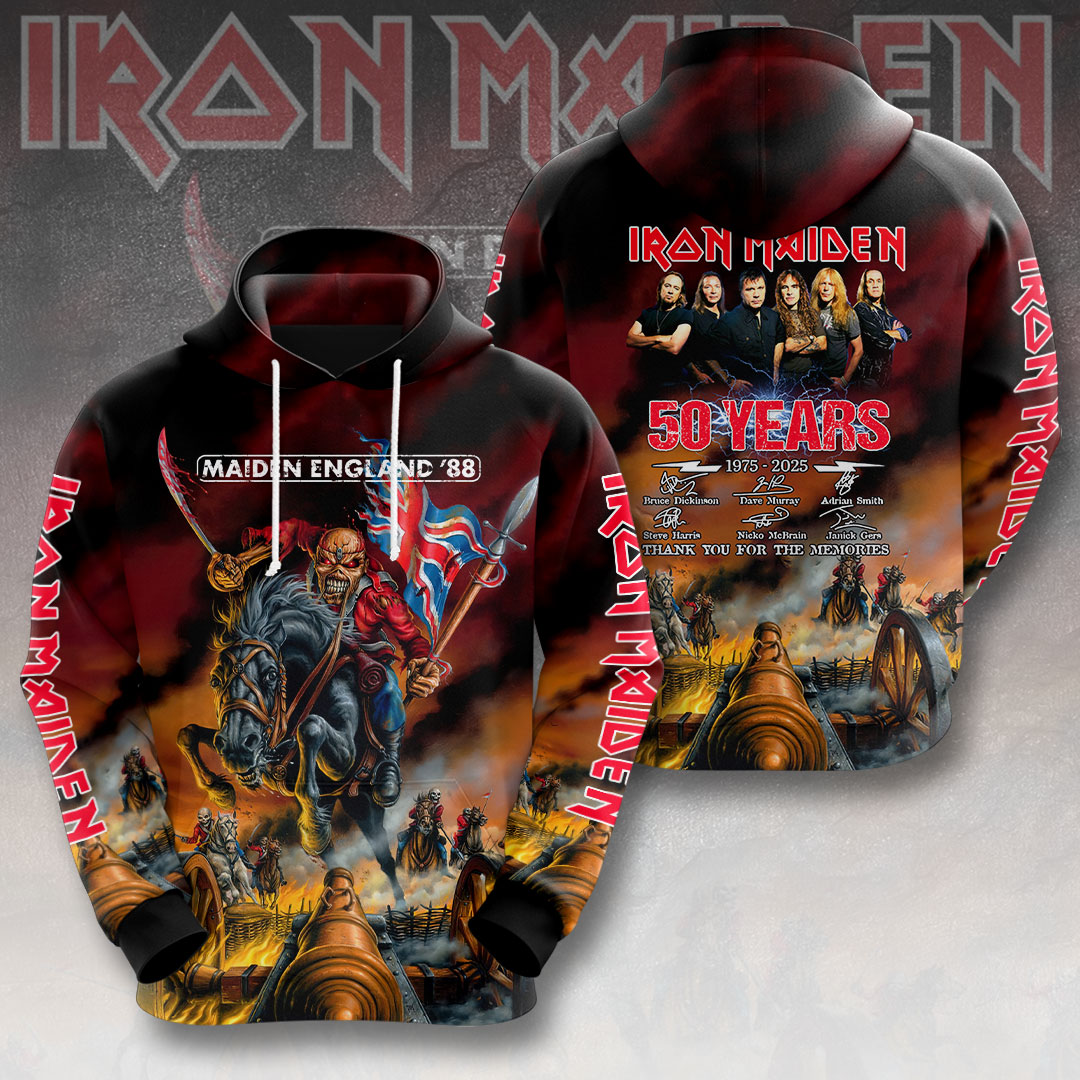 Iron Maiden Music Merchandise 3D Hoodie
