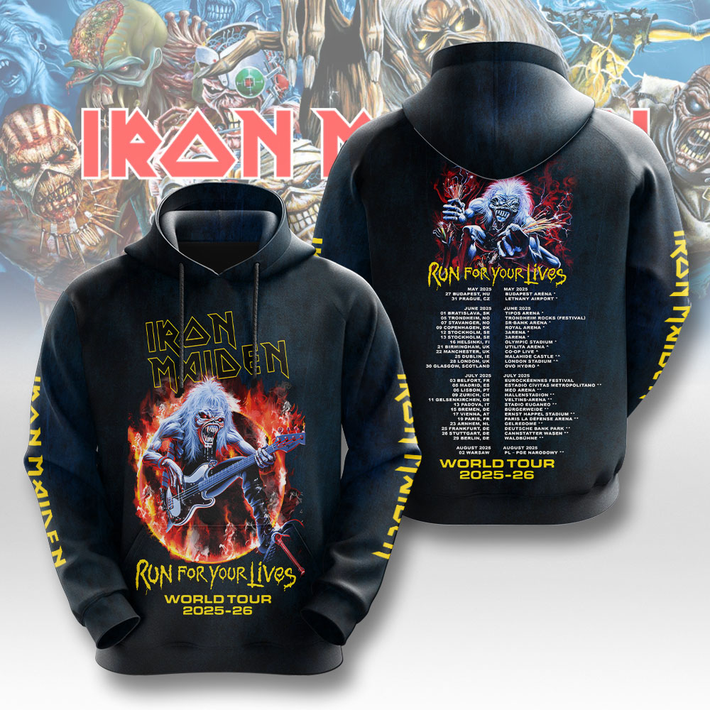 Iron Maiden Steve Harris 3D Hoodie