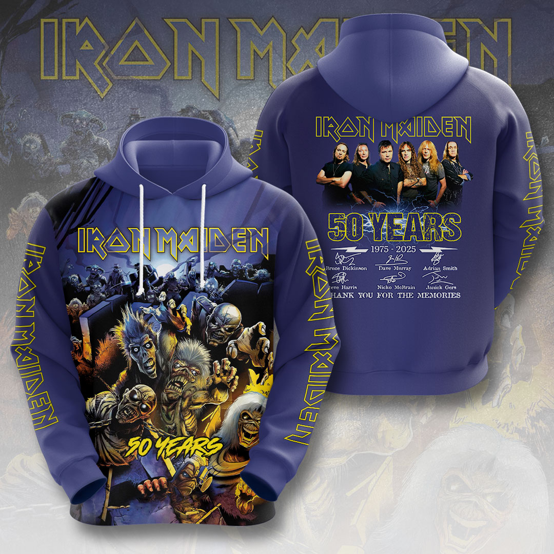 Iron Maiden Vintage 3D Hoodie