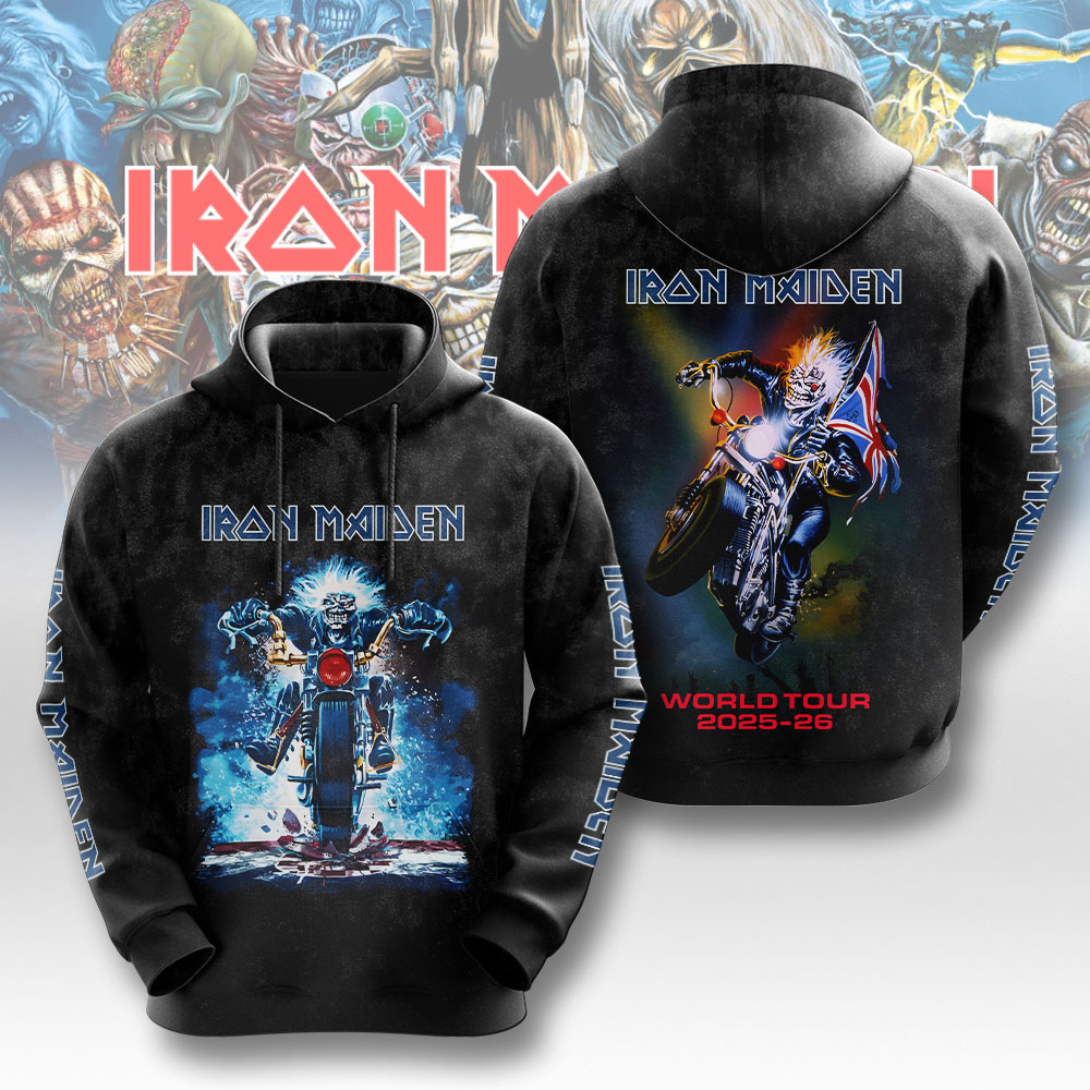 Iron Maiden Drummer 3D Hoodie