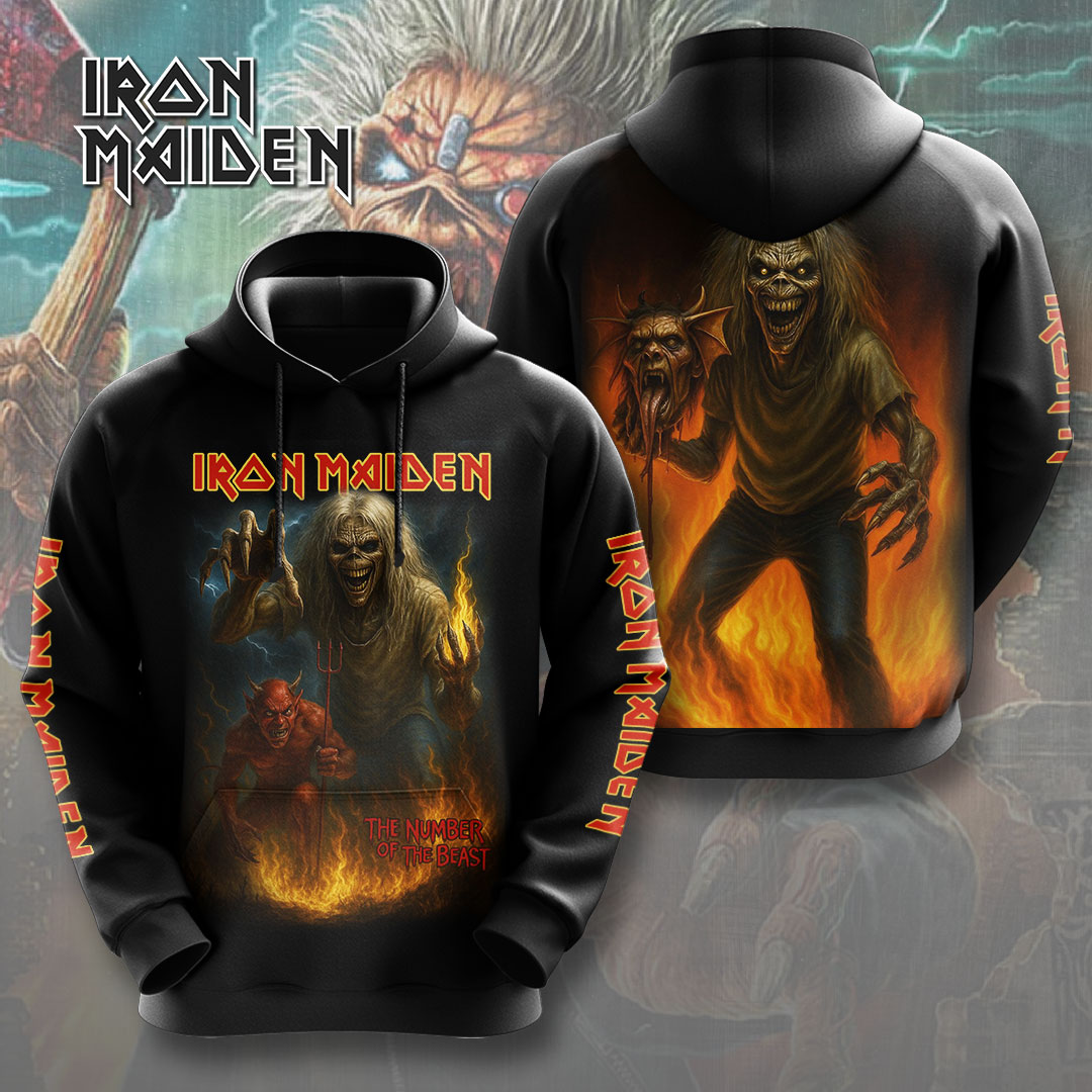 Iron Maiden Bassist 3D Hoodie