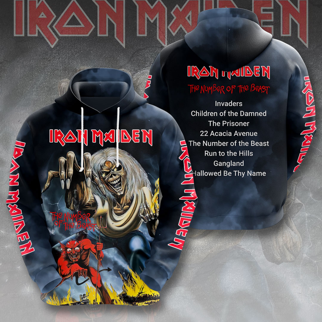 Iron Maiden Vocals 3D Hoodie
