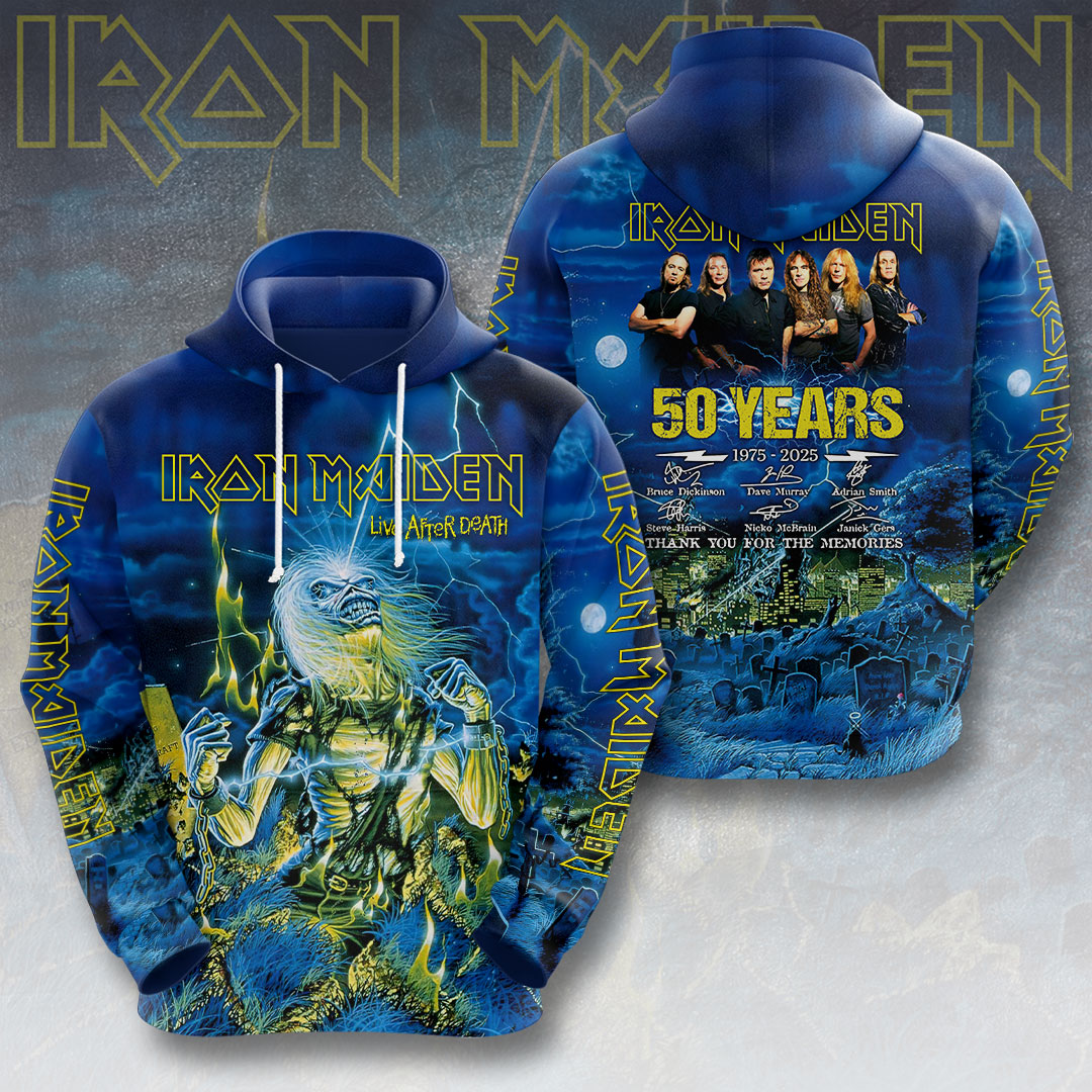 Iron Maiden Eddie Silhouette 3D Hoodie