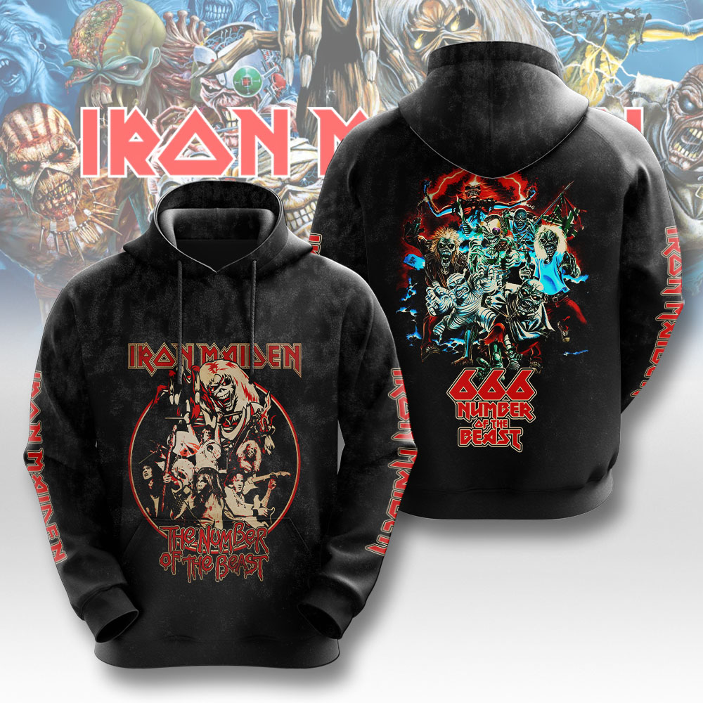 Iron Maiden Janick Gers 3D Hoodie