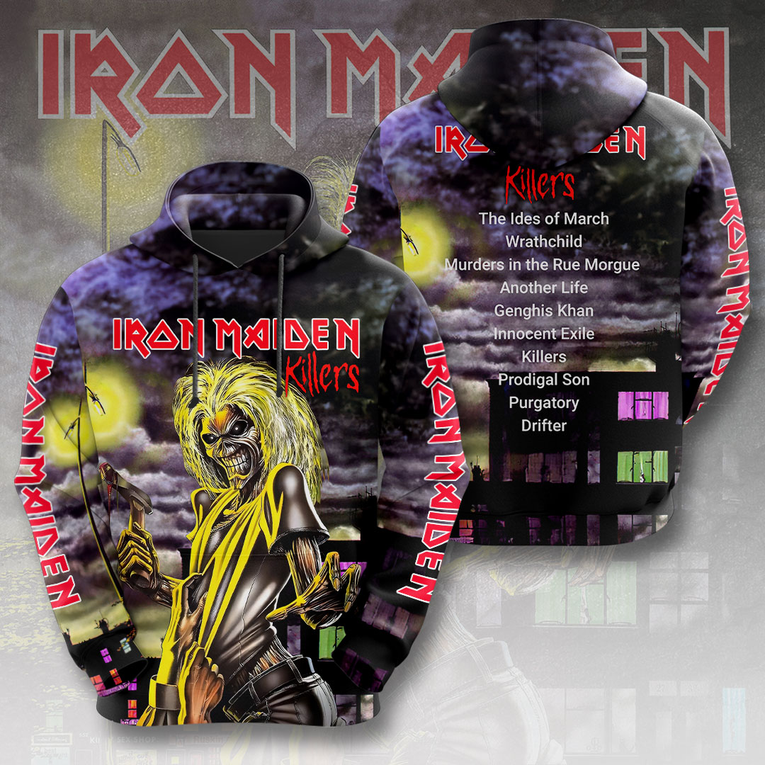 Iron Maiden Iconic Logo 3D Hoodie
