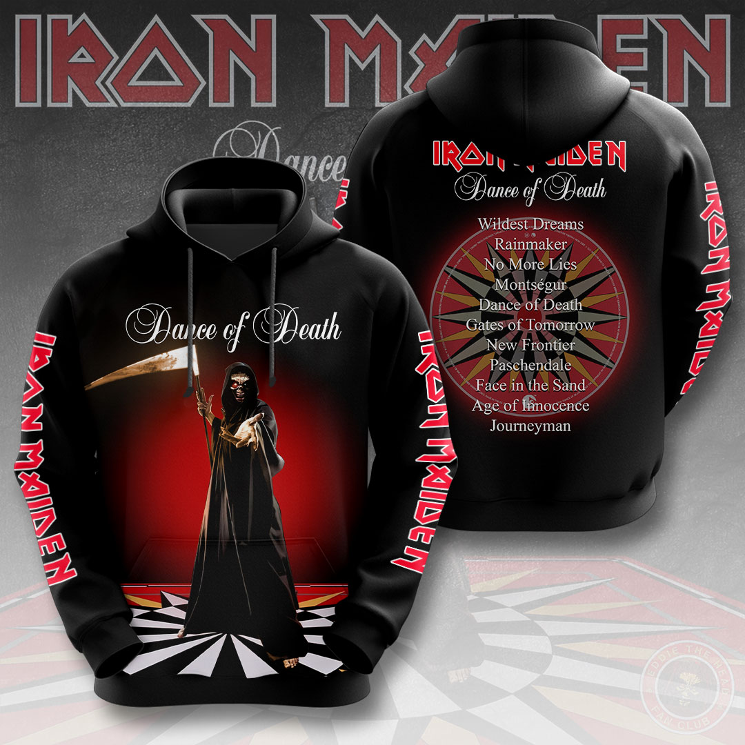 Iron Maiden Clive Burr 3D Hoodie