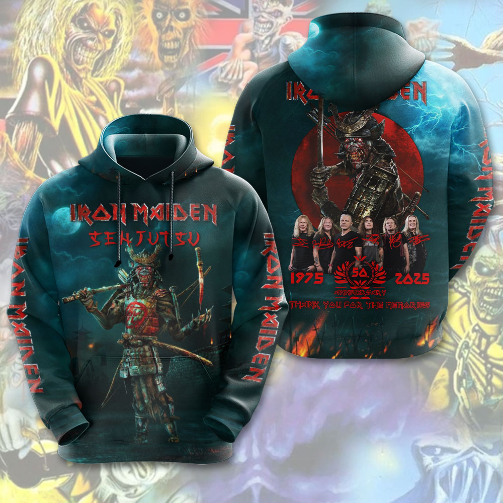 Iron Maiden Band Members 3D Hoodie