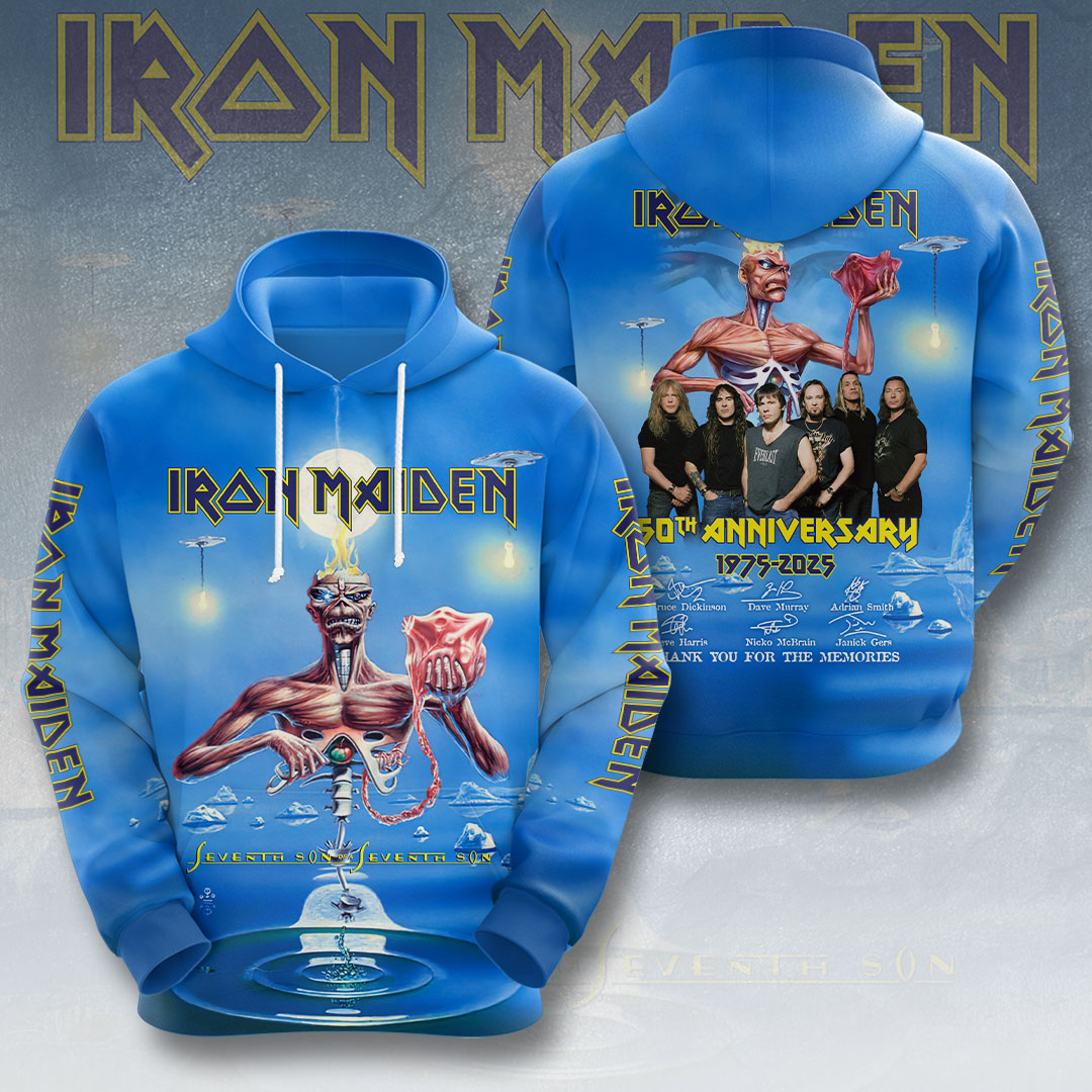Iron Maiden Eddie Portrait 3D Hoodie