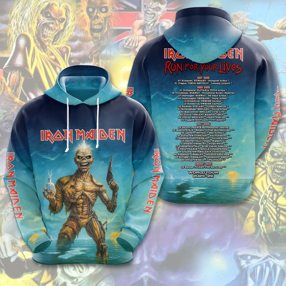 Iron Maiden War Banner 3D Hoodie