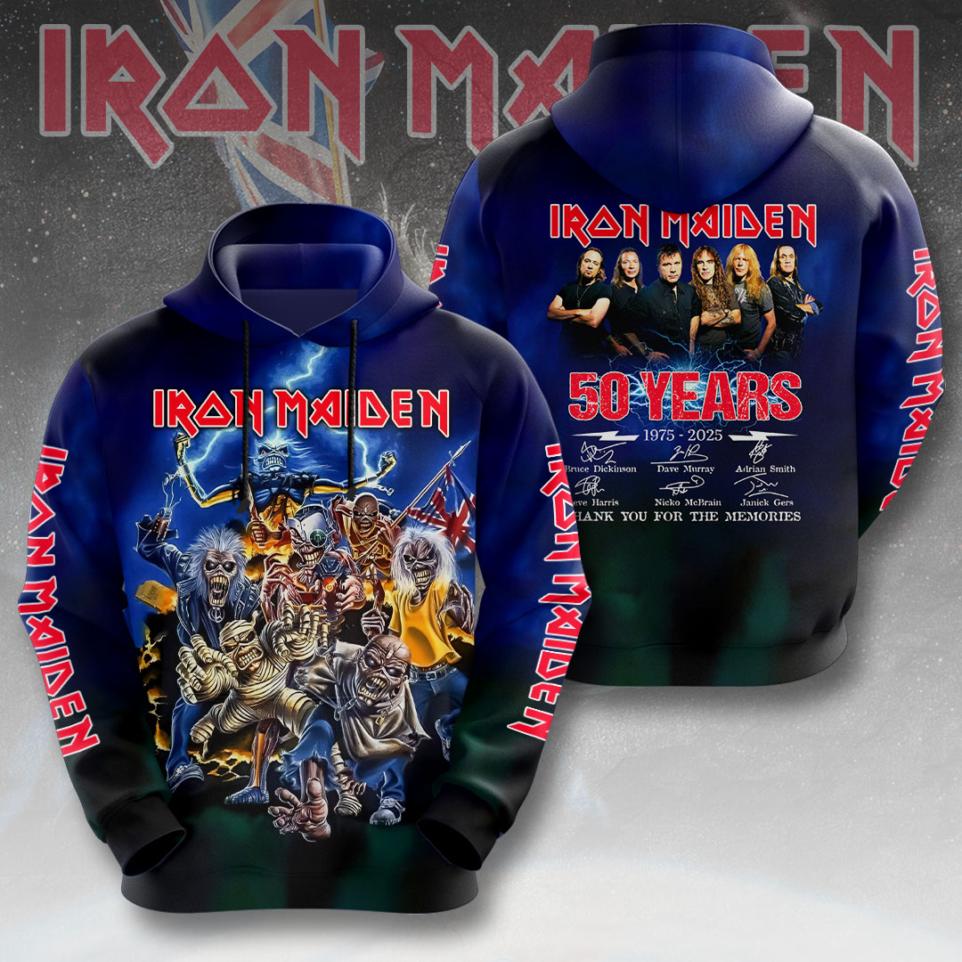 Iron Maiden Fire 3D Hoodie