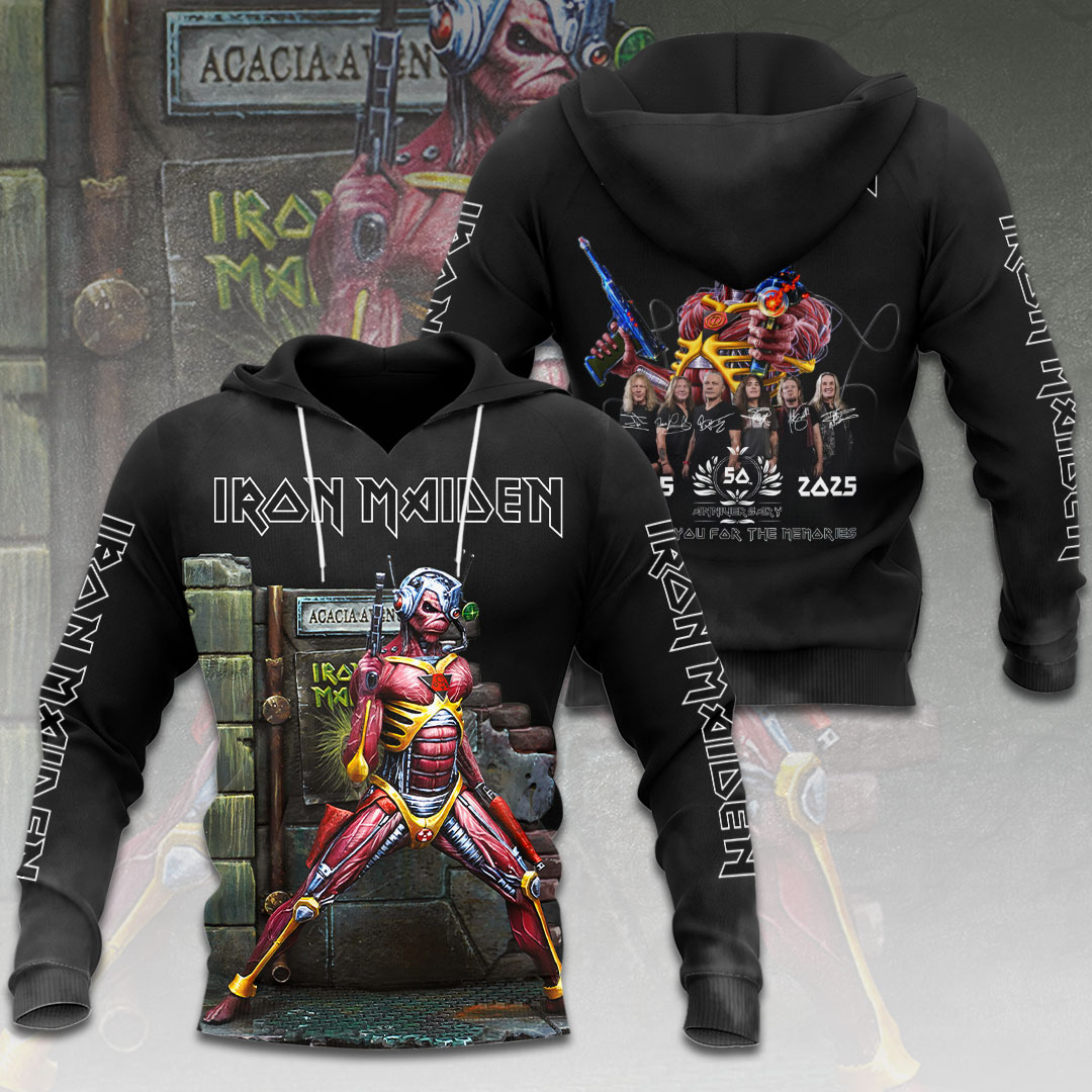Iron Maiden Crossbones 3D Hoodie