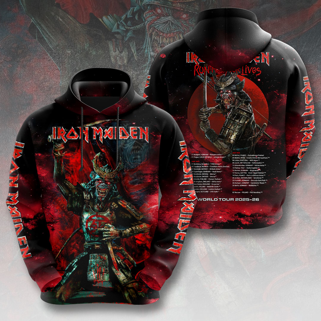 Iron Maiden Chains 3D Hoodie