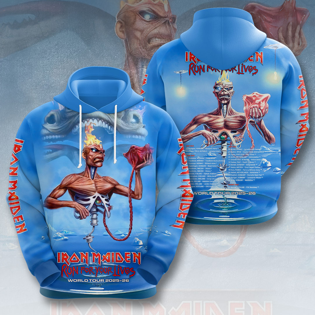 Iron Maiden Medals 3D Hoodie