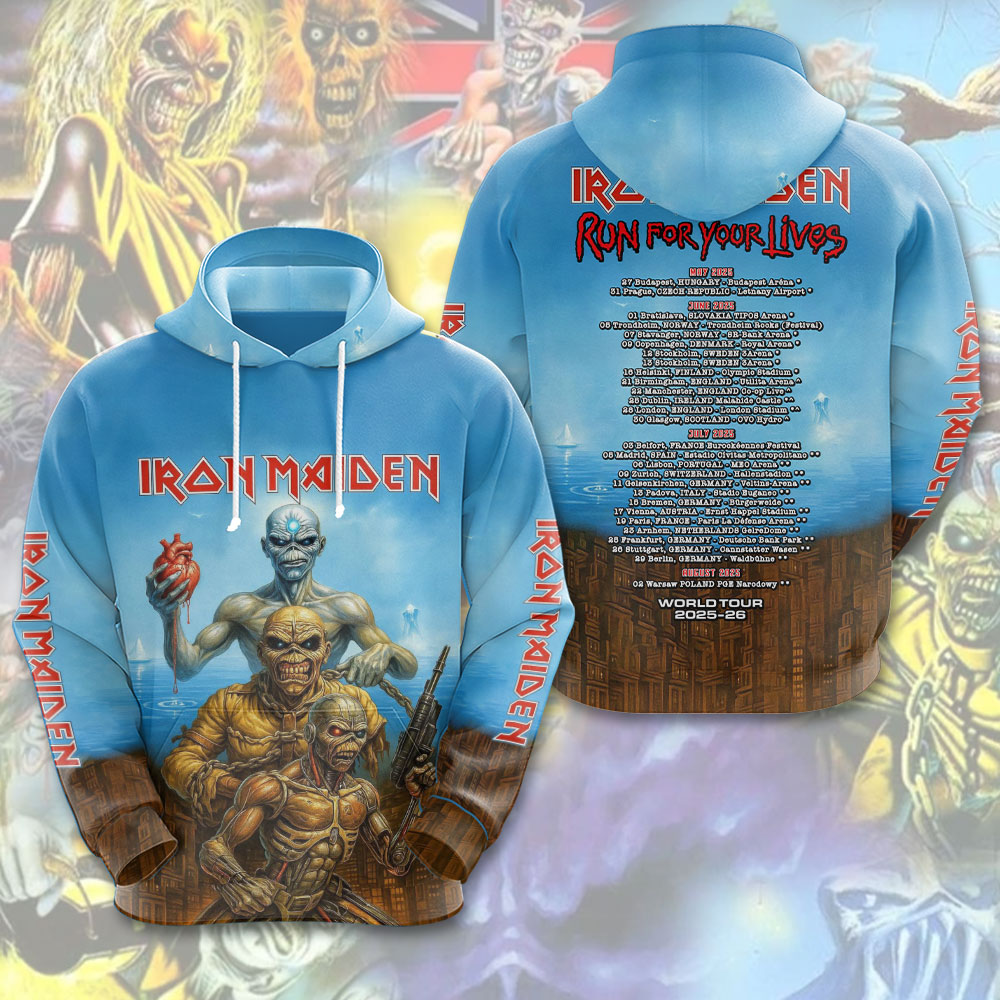 Iron Maiden Armored 3D Hoodie