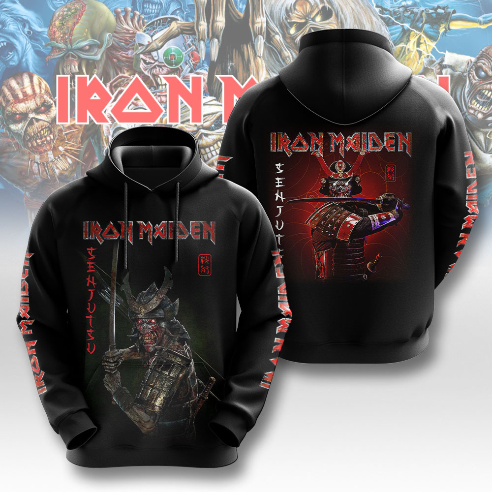 Iron Maiden Black 3D Hoodie