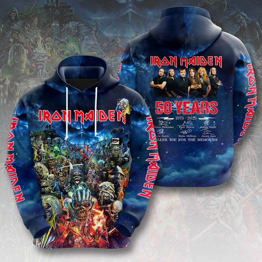 Iron Maiden Headbanger Fashion 3D Hoodie