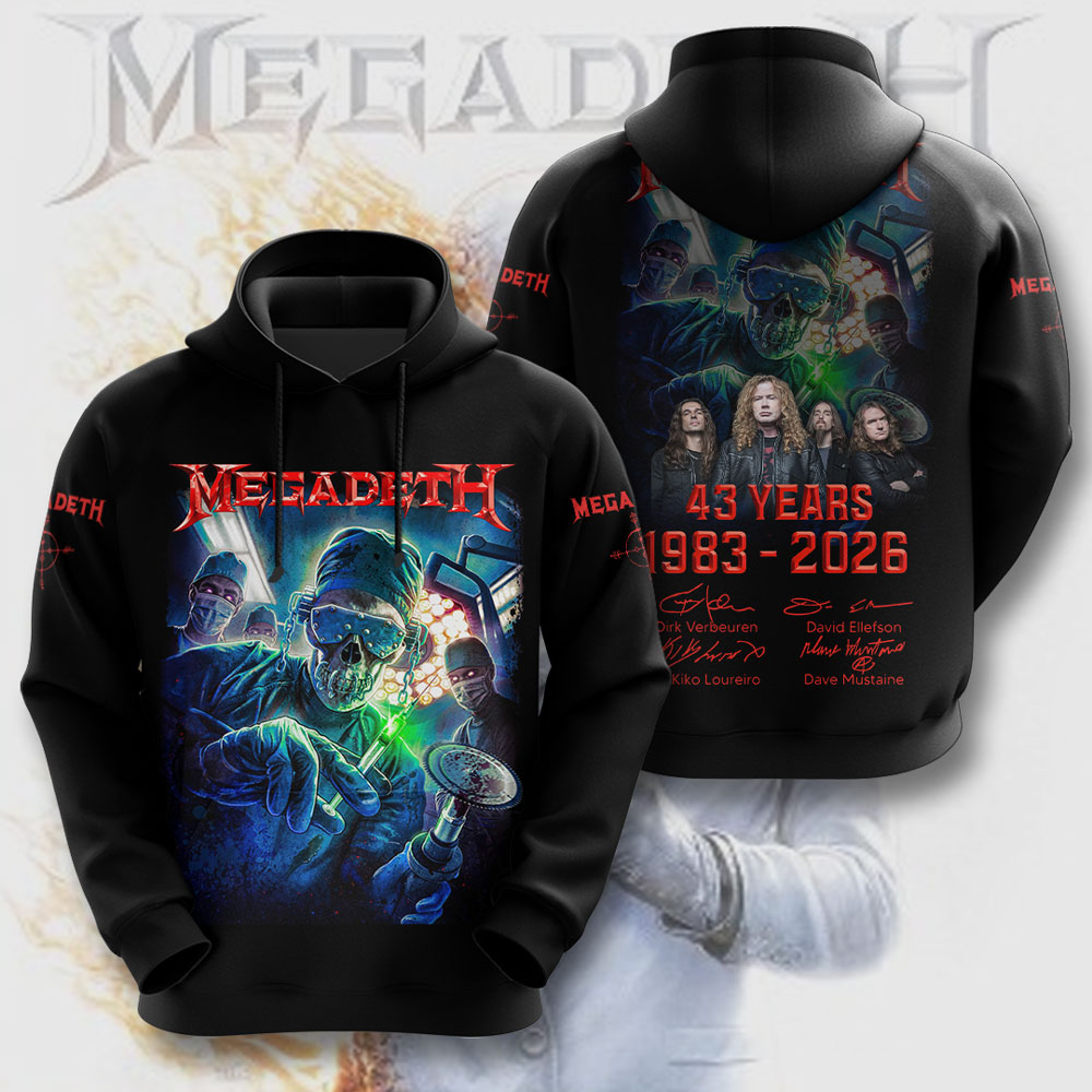Megadeth Announce Final Album 1983-2026 Hoodie