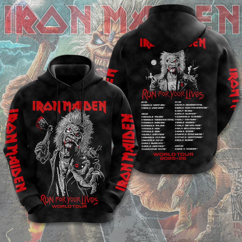 Iron Maiden Live Album 3D Hoodie