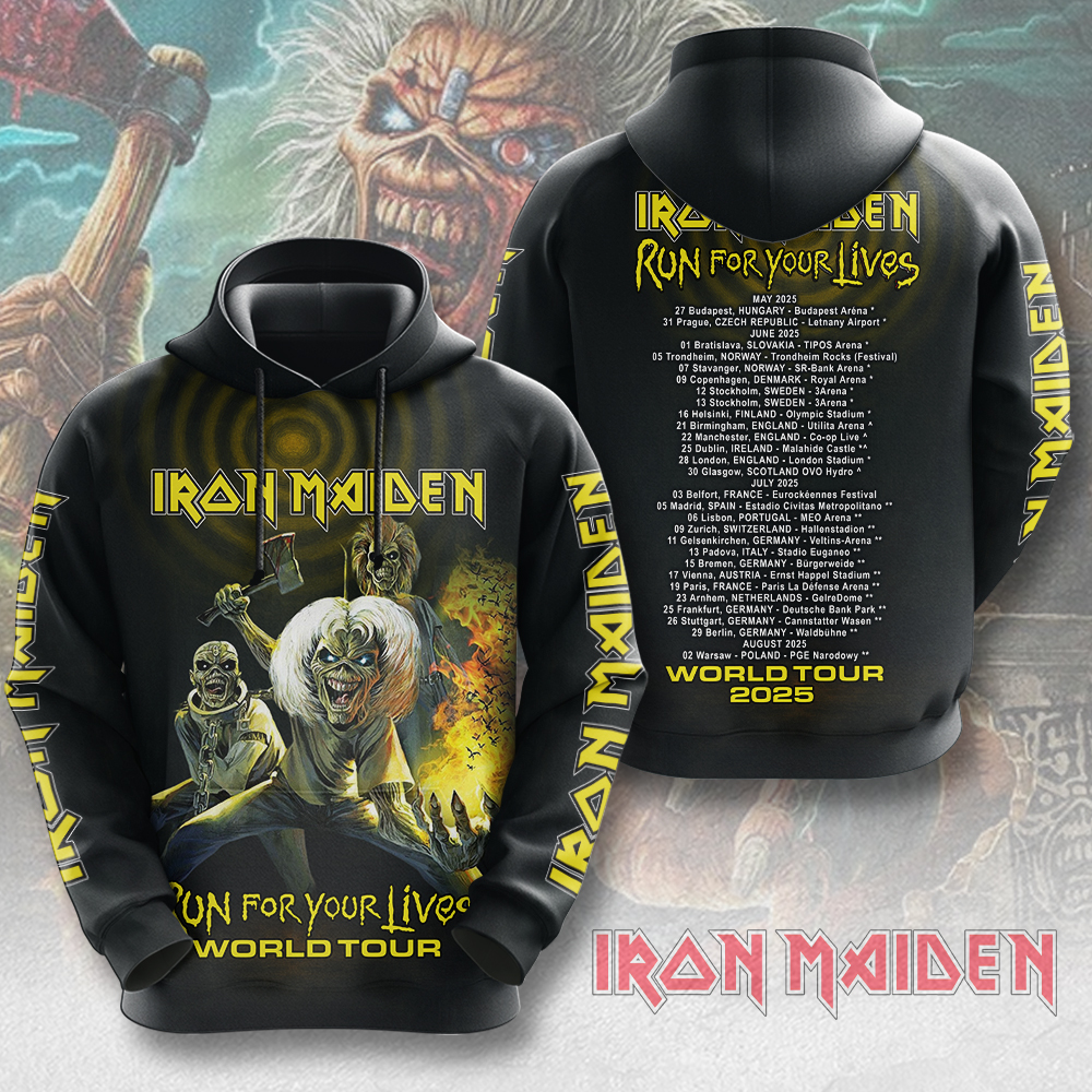 Iron Maiden Live Dvd 3D Hoodie