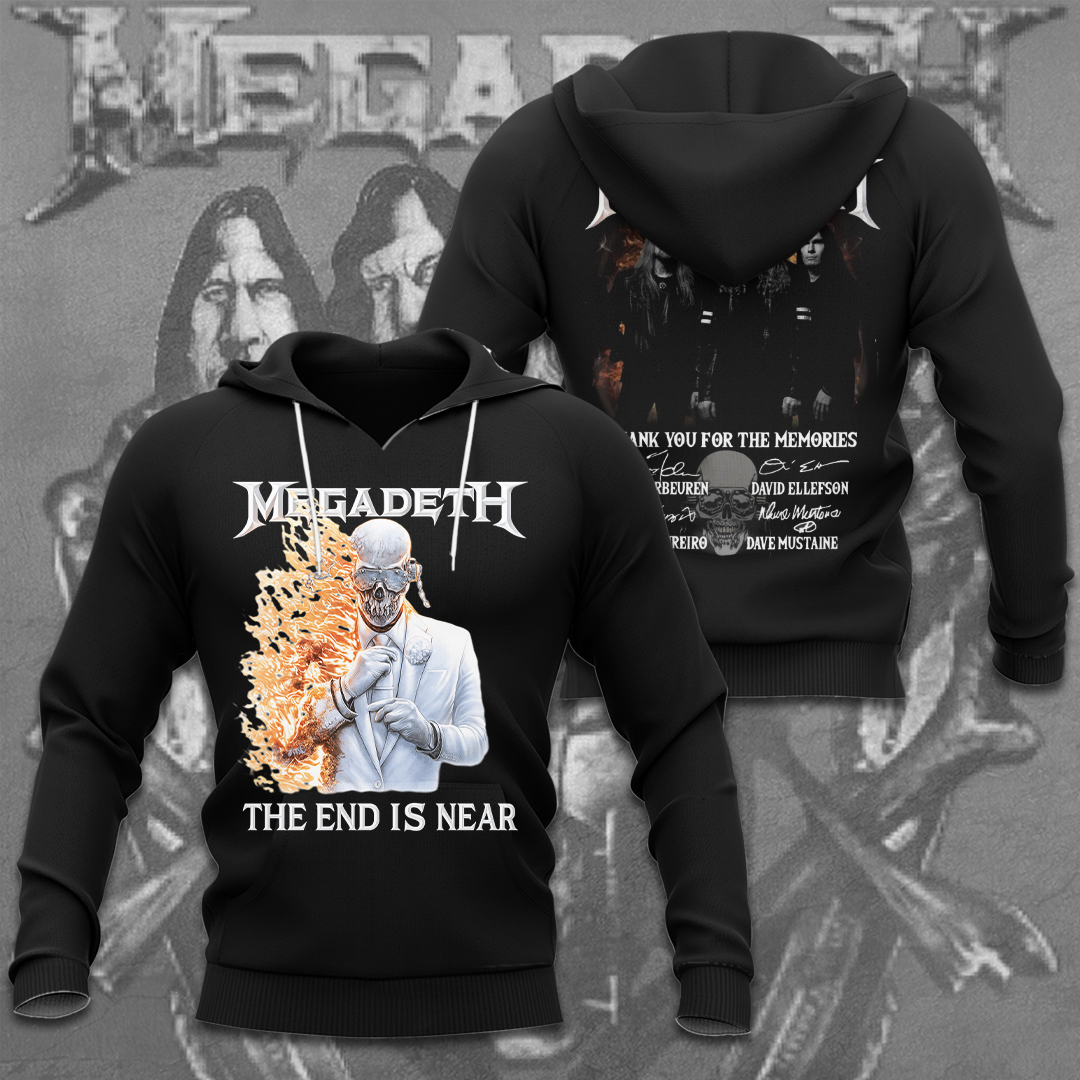 Megadeth The And Is Near Album 2026 Hoodie Black