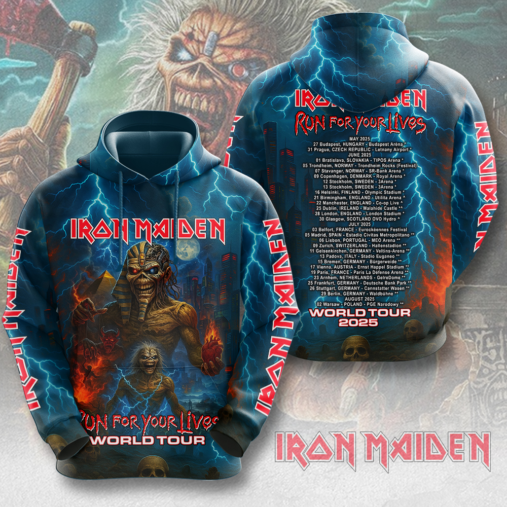 Iron Maiden Greatest Hits 3D Hoodie