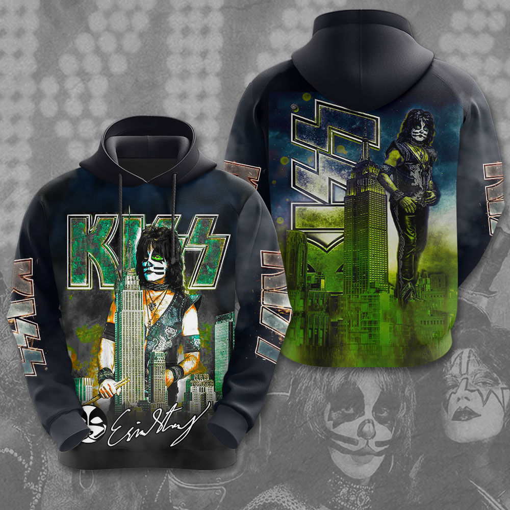 Kiss Tommy Thayer MenS 3D Hoodie Spaceman Electric