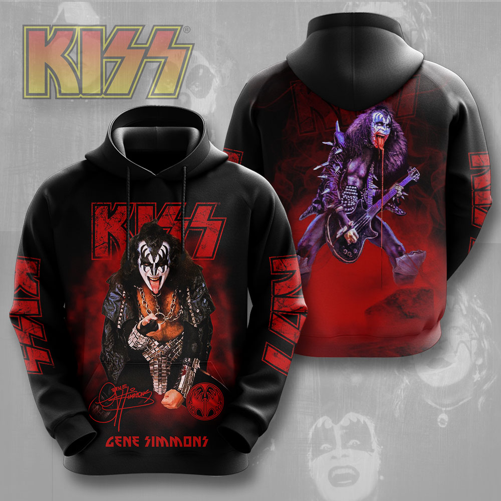 Kiss Red Demon Stage Hoodie Gene Simmons Collection